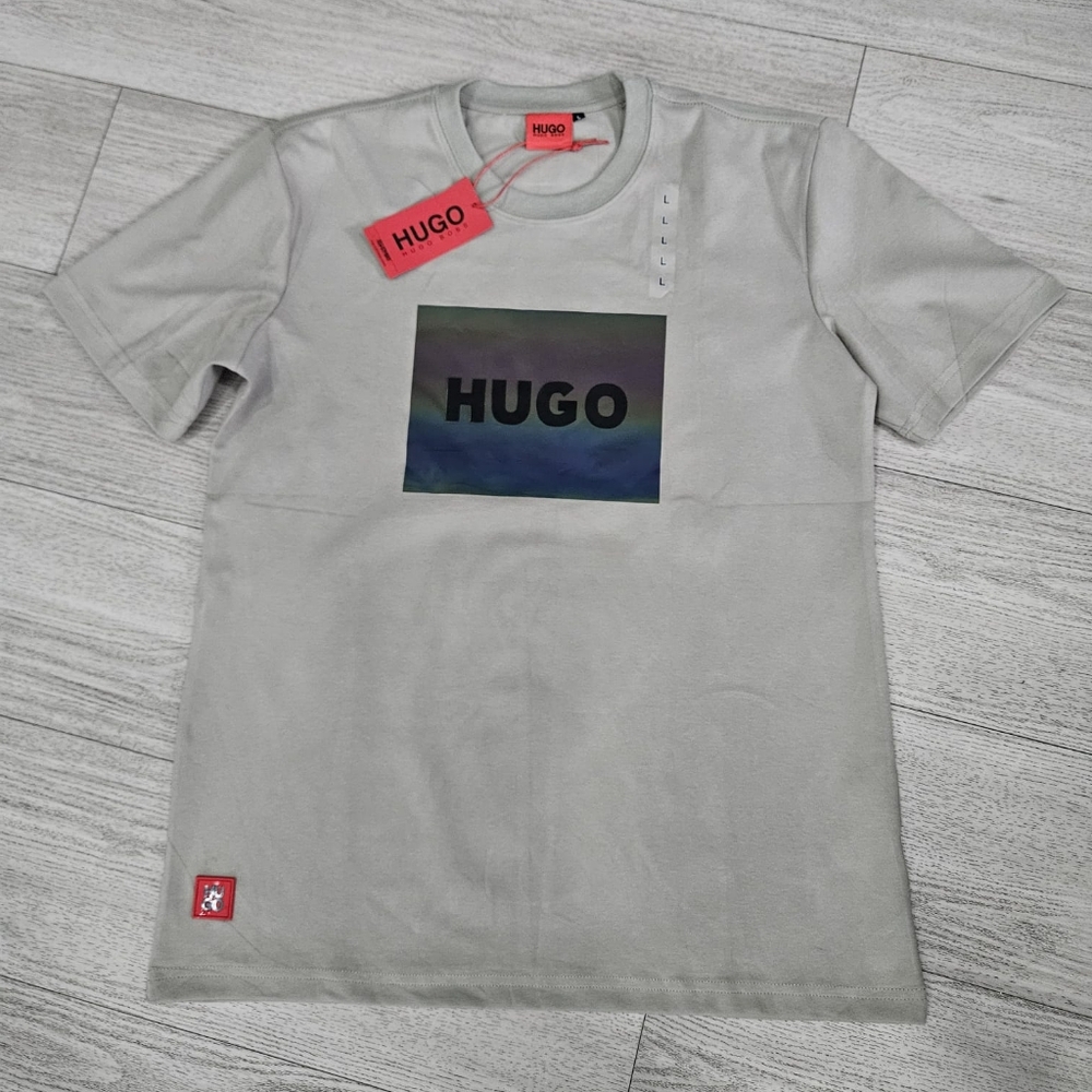HUGO Mens Gray T-Shirt